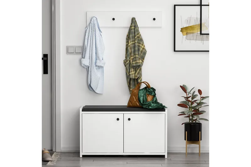 Ostwerwal Hallmöbelset Vit - Hanah Home - Möbler - Hall & entré - Möbelset för hall & entré