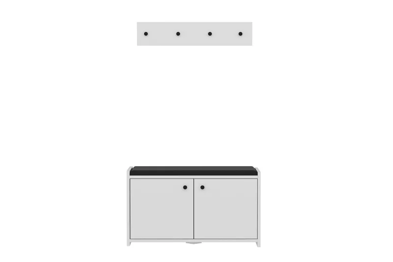 Ostwerwal Hallmöbelset Vit, Hanah Home