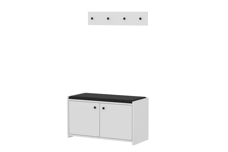 Ostwerwal Hallmöbelset Vit - Hanah Home - Möbler - Hall & entré - Möbelset för hall & entré