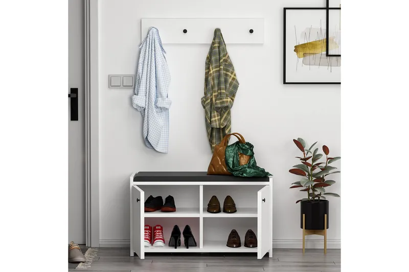 Ostwerwal Hallmöbelset Vit - Hanah Home - Möbler - Hall & entré - Möbelset för hall & entré