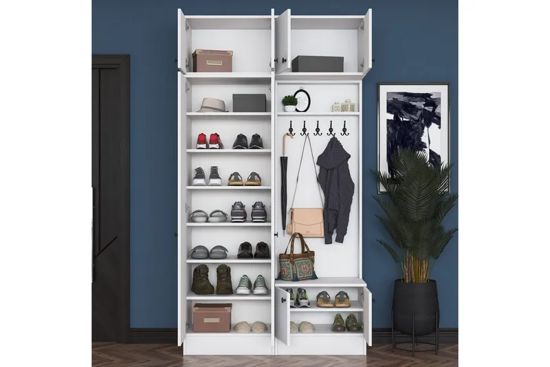 Quorra Hallmöbelset - Vit - Möbler - Hall & entré - Möbelset för hall & entré