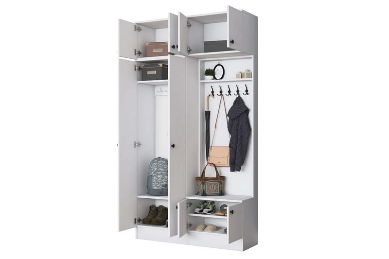 Quorra Hallmöbelset - Vit - Möbler - Hall & entré - Möbelset för hall & entré