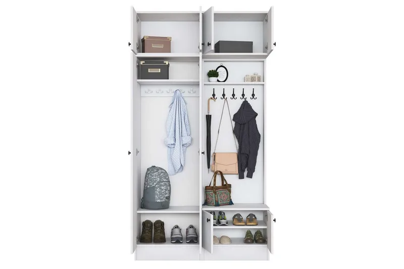 Quorra Hallmöbelset - Vit - Möbler - Hall & entré - Möbelset för hall & entré