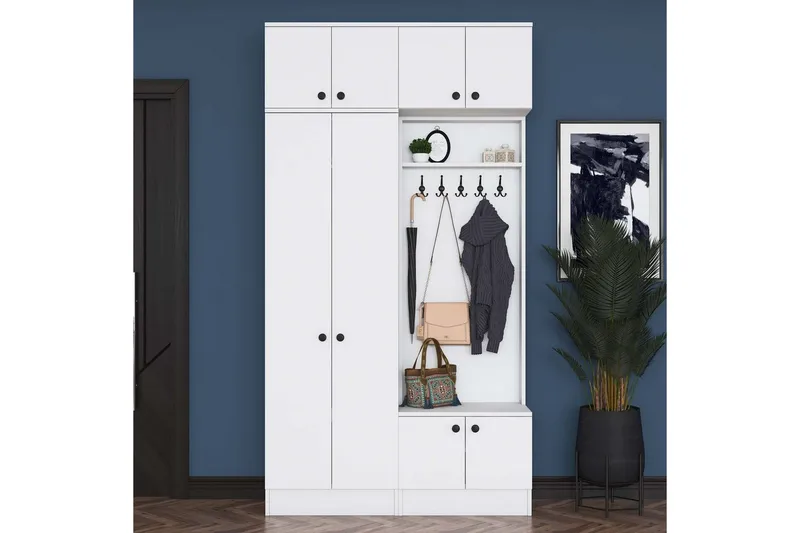 Quorra Hallmöbelset - Vit - Möbler - Hall & entré - Möbelset för hall & entré