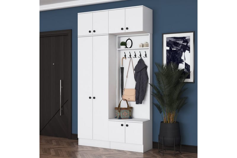 Quorra Hallmöbelset - Vit - Möbler - Hall & entré - Möbelset för hall & entré