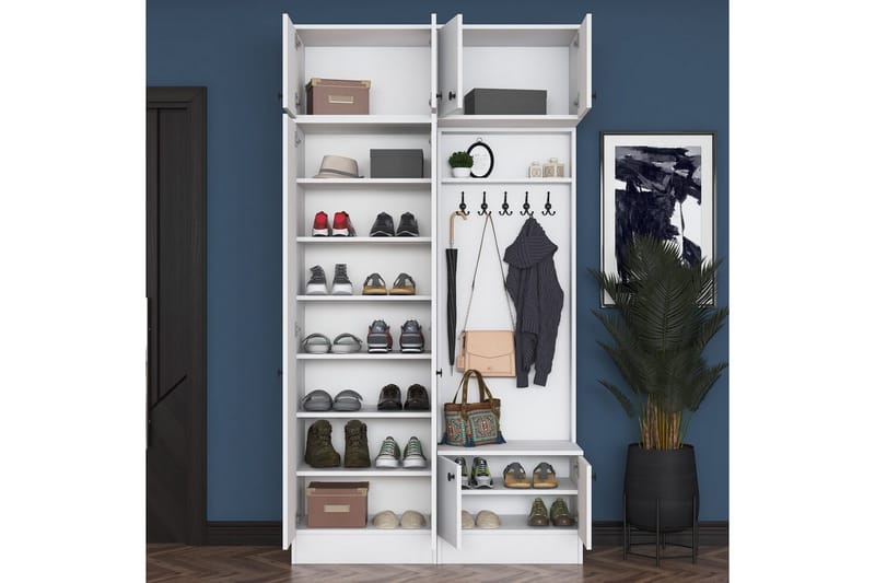 Quorra Hallmöbelset - Vit - Möbler - Hall & entré - Möbelset för hall & entré