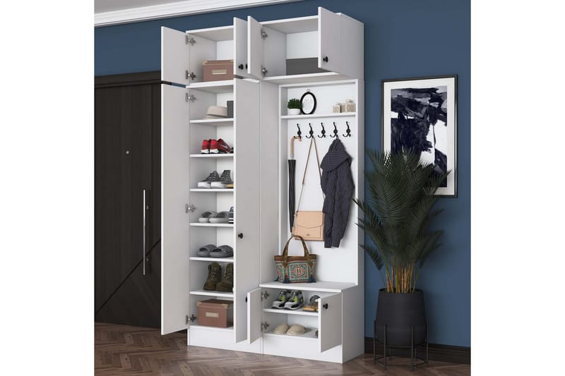 Quorra Hallmöbelset - Vit - Möbler - Hall & entré - Möbelset för hall & entré