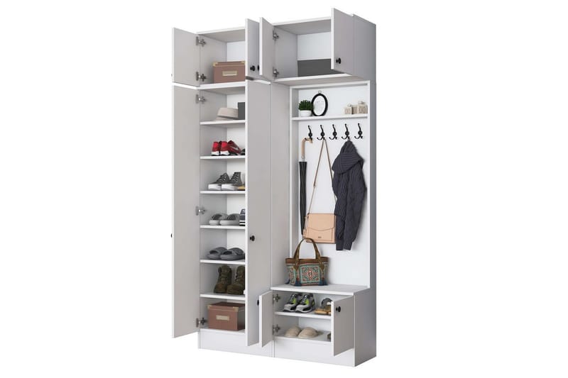 Quorra Hallmöbelset - Vit - Möbler - Hall & entré - Möbelset för hall & entré