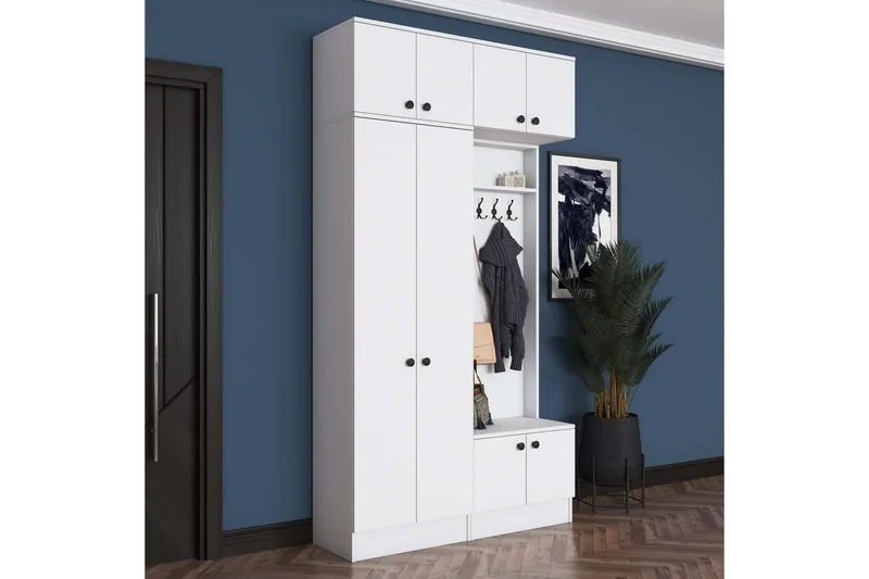 Quorra Hallmöbelset - Vit - Möbler - Hall & entré - Möbelset för hall & entré