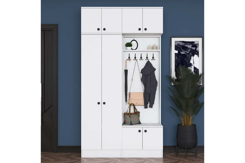 Quorra Hallmöbelset - Vit - Möbler - Hall & entré - Möbelset för hall & entré
