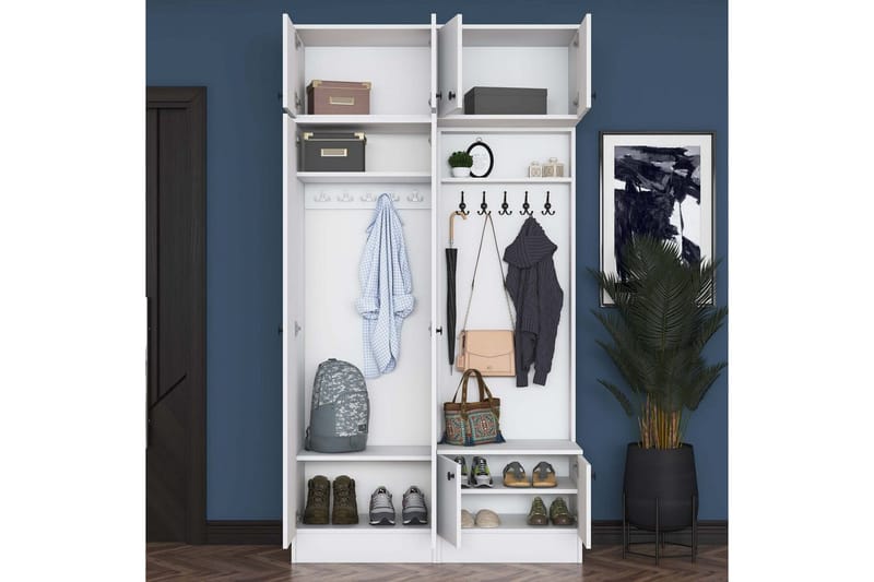 Quorra Hallmöbelset - Vit - Möbler - Hall & entré - Möbelset för hall & entré