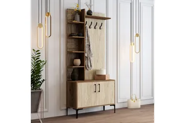 Schmida Hallm öbelset - Valnöt/Beige - Möbler - Hall & entré - Möbelset för hall & entré