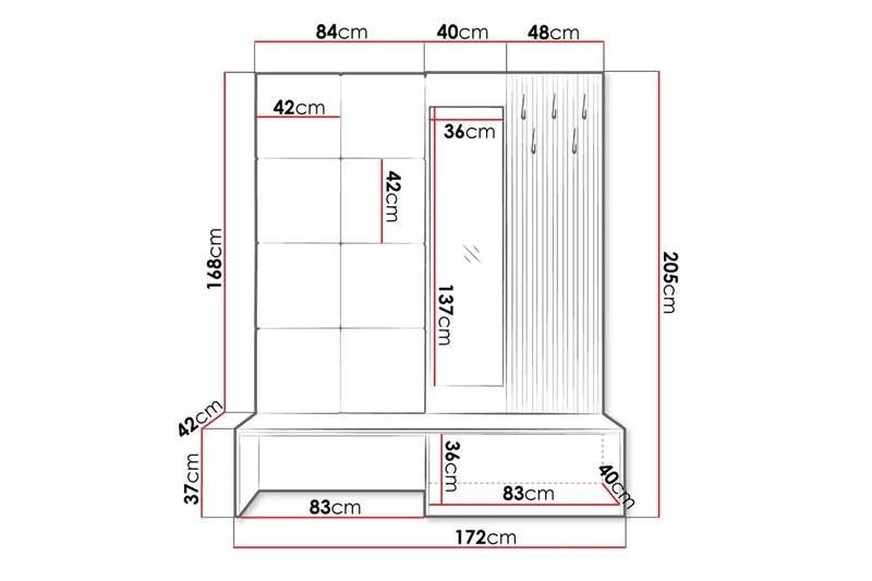 Shaftesbury Hallmöbelset - Möbler - Hall & entré - Möbelset för hall & entré