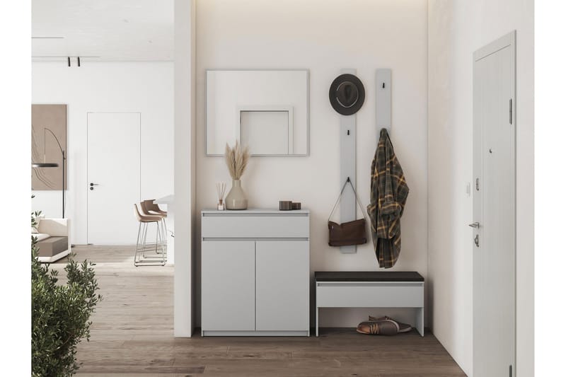 Simply Hallmöbelset - Grå - Möbler - Hall & entré - Möbelset för hall & entré