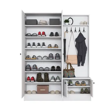 Tavren Hallställ 139,6x182,8x37,5 cm - Vit - Möbler - Hall & entré - Möbelset för hall & entré