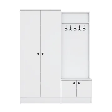 Tavren Hallställ 139,6x182,8x37,5 cm - Vit - Möbler - Hall & entré - Möbelset för hall & entré