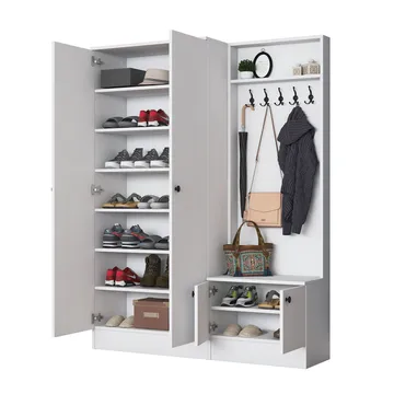 Tavren Hallställ 139,6x182,8x37,5 cm - Vit - Möbler - Hall & entré - Möbelset för hall & entré
