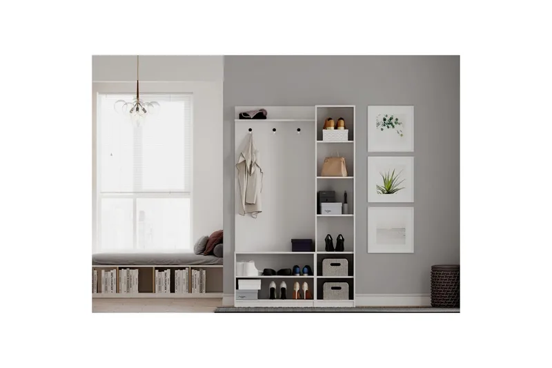 Vyros Hallmöbelset - Matt Vit - Möbler - Hall & entré - Möbelset för hall & entré