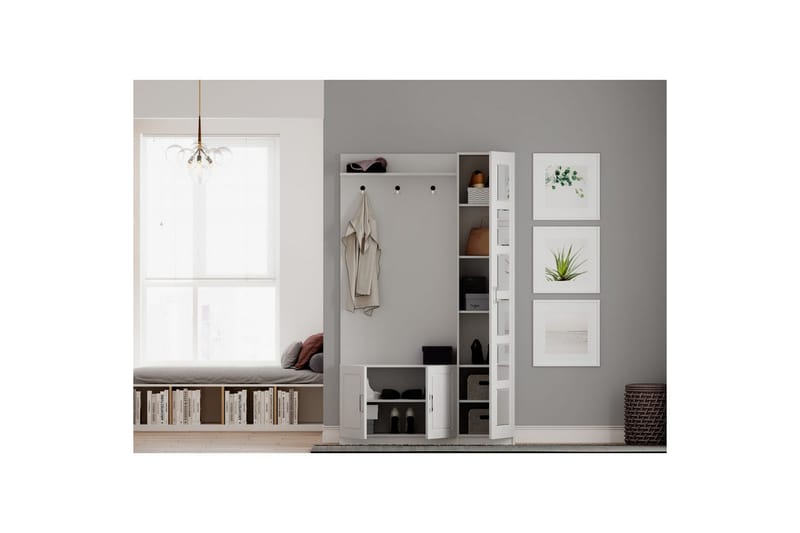 Vyros Hallmöbelset - Matt Vit - Möbler - Hall & entré - Möbelset för hall & entré