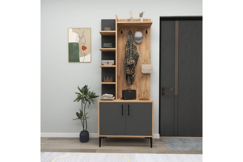 Windholm Hallmöbelset - Natur/Antracit - Möbler - Hall & entré - Möbelset för hall & entré