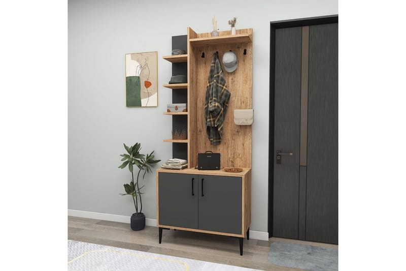 Windholm Hallmöbelset - Natur/Antracit - Möbler - Hall & entré - Möbelset för hall & entré