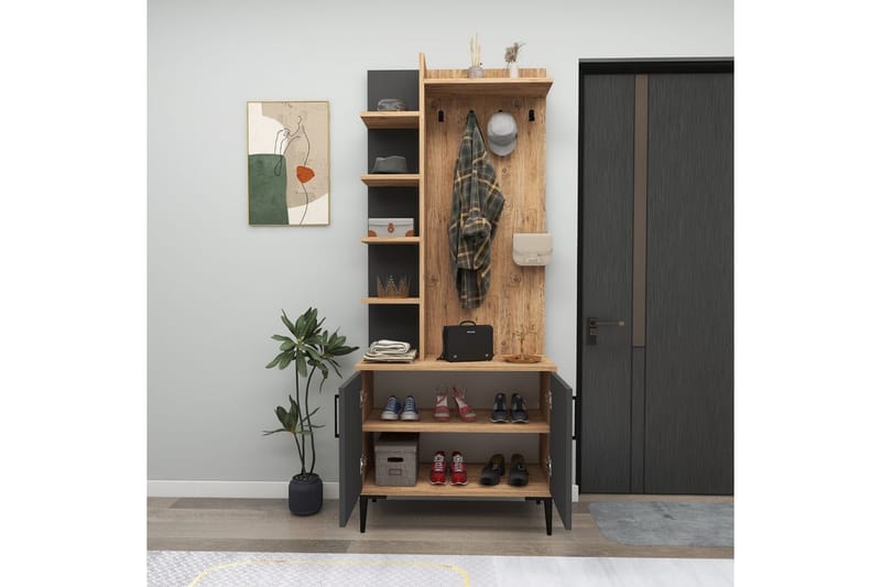 Windholm Hallmöbelset - Natur/Antracit - Möbler - Hall & entré - Möbelset för hall & entré