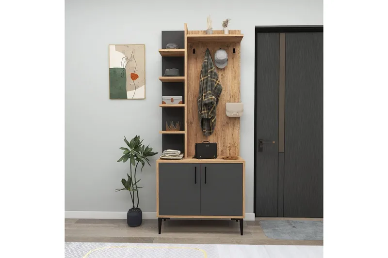 Windholm Hallmöbelset - Natur/Antracit - Möbler - Hall & entré - Möbelset för hall & entré