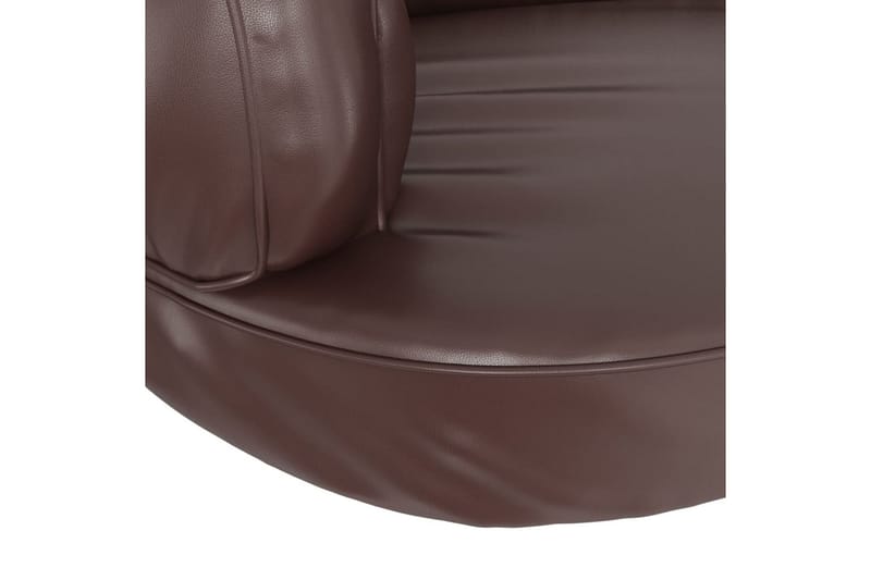 Ergonomisk hundbädd brun 88x65 cm konstläder - Brun - Möbler - Husdjursmöbler - Hundmöbler - Hundbädd & hundsäng