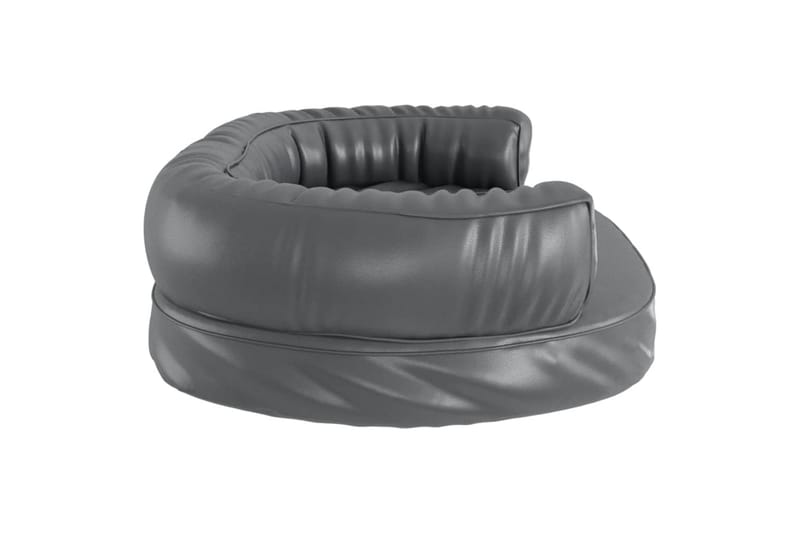 Ergonomisk hundbädd grå 75x53 cm konstläder - Grå - Möbler - Husdjursmöbler - Hundmöbler - Hundbädd & hundsäng
