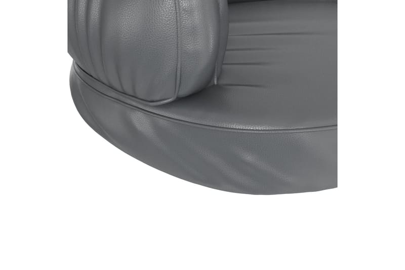 Ergonomisk hundbädd grå 75x53 cm konstläder - Grå - Möbler - Husdjursmöbler - Hundmöbler - Hundbädd & hundsäng