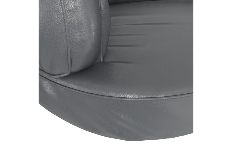 Ergonomisk hundbädd grå 88x65 cm konstläder - Grå - Möbler - Husdjursmöbler - Hundmöbler - Hundbädd & hundsäng