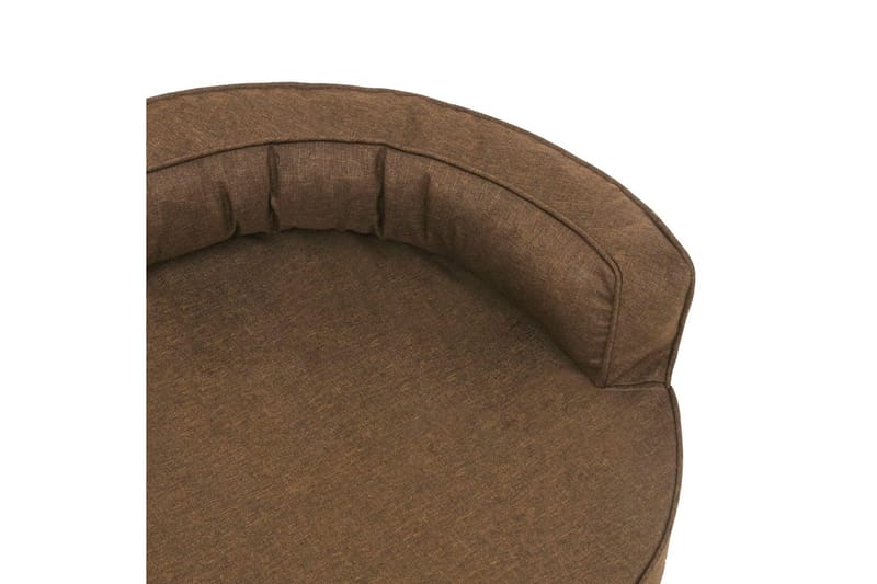 Ergonomisk hundmadrass 75x53 cm linnelook brun - Brun - Möbler - Husdjursmöbler - Hundmöbler - Hundbädd & hundsäng