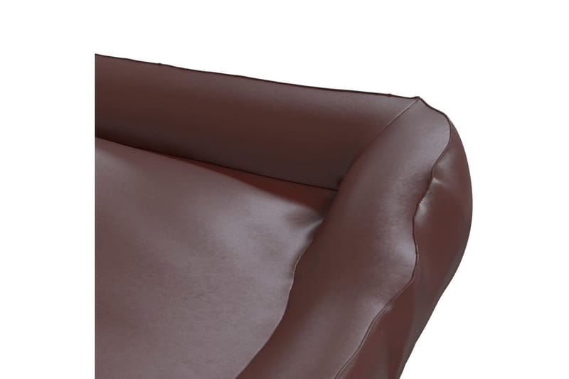 Hundbädd brun 105x80x25 cm konstläder - Brun - Möbler - Husdjursmöbler - Hundmöbler - Hundbädd & hundsäng