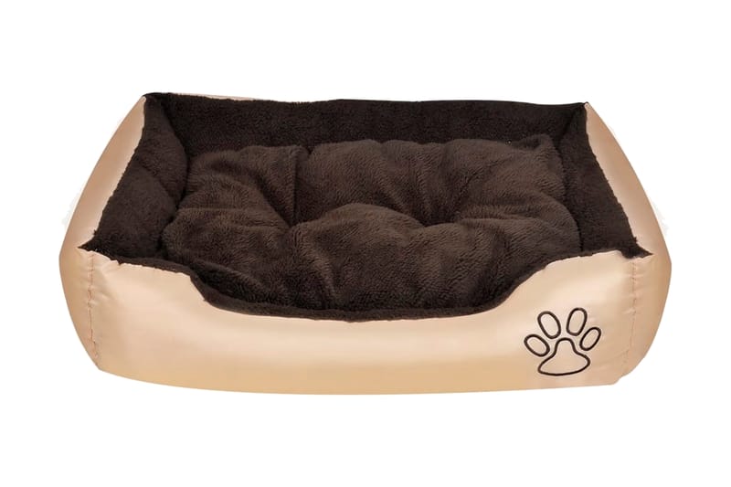 Hundbädd med kudde XL - Brun/Beige - Möbler - Husdjursmöbler - Hundmöbler - Hundbädd & hundsäng