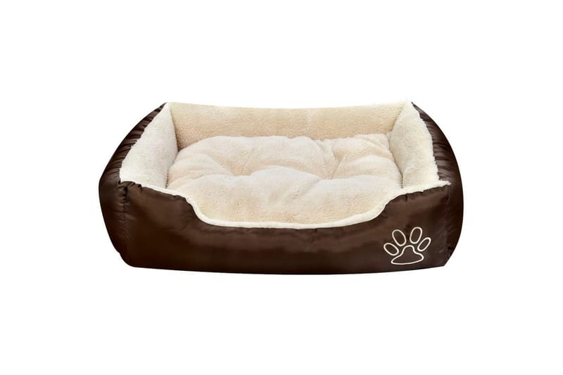Hundbädd med vadderad kudde storlek L - Beige - Möbler - Husdjursmöbler - Hundmöbler - Hundbädd & hundsäng