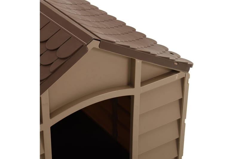 Hundkoja brun 71x71,5x68 cm PP - Brun - Möbler - Husdjursmöbler - Hundmöbler - Hundbädd & hundsäng