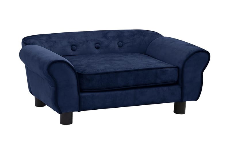Hundsoffa blå 72x45x30 cm plysch - Blå - Möbler - Husdjursmöbler - Hundmöbler - Hundbädd & hundsäng