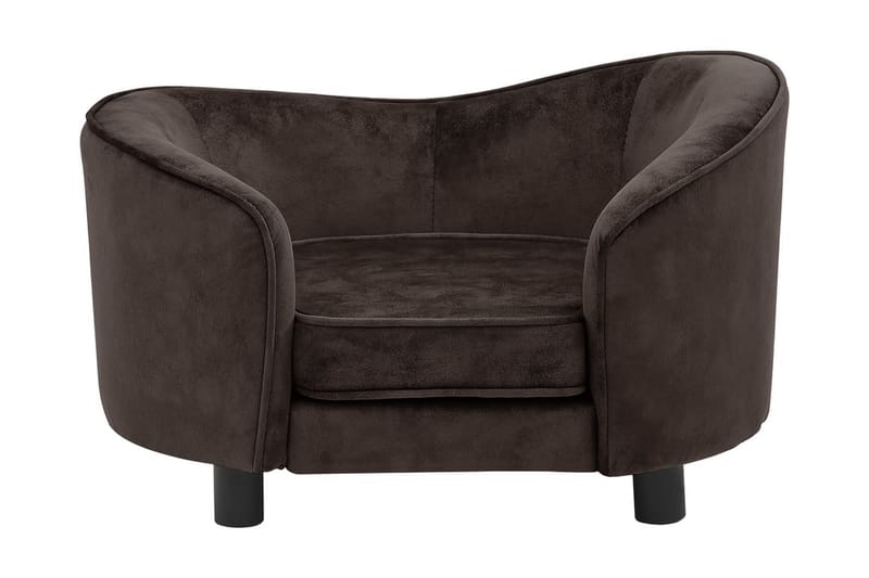 Hundsoffa brun 69x49x40 cm plysch - Brun - Möbler - Husdjursmöbler - Hundmöbler - Hundbädd & hundsäng