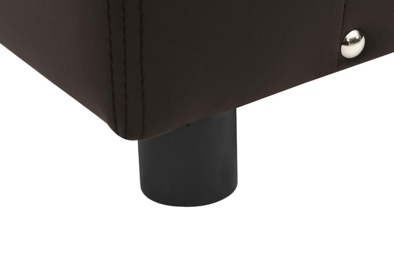 Hundsoffa brun 81x43x31 cm plysch och konstläder - Brun - Möbler - Husdjursmöbler - Hundmöbler - Hundbädd & hundsäng