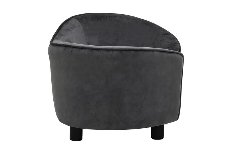 Hundsoffa mörkgrå 69x49x40 cm plysch - Grå - Möbler - Husdjursmöbler - Hundmöbler - Hundbädd & hundsäng