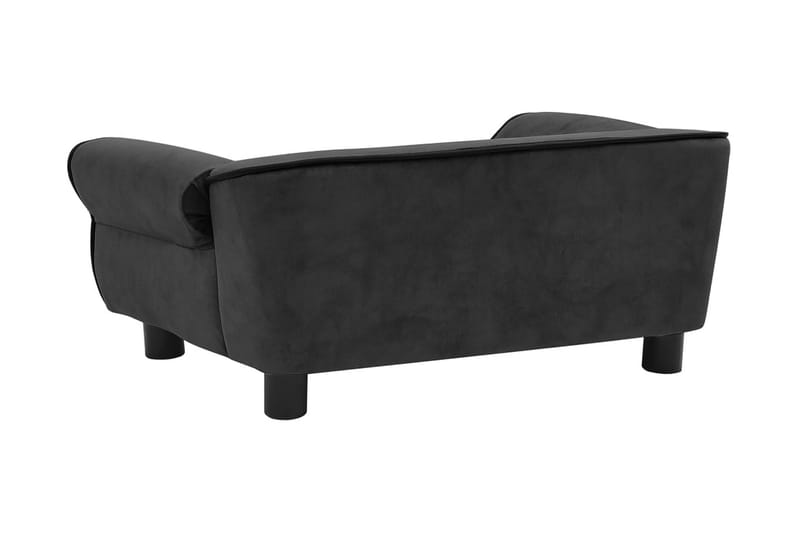 Hundsoffa mörkgrå 72x45x30 cm plysch - Mörkgrå - Möbler - Husdjursmöbler - Hundmöbler - Hundbädd & hundsäng
