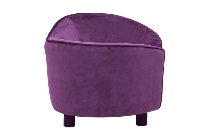 Hundsoffa mörklila 69x49x40 cm plysch - Lila - Möbler - Husdjursmöbler - Hundmöbler - Hundbädd & hundsäng