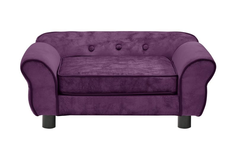 Hundsoffa mörklila 72x45x30 cm plysch - Lila - Möbler - Husdjursmöbler - Hundmöbler - Hundbädd & hundsäng