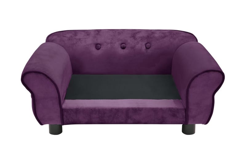 Hundsoffa mörklila 72x45x30 cm plysch - Lila - Möbler - Husdjursmöbler - Hundmöbler - Hundbädd & hundsäng