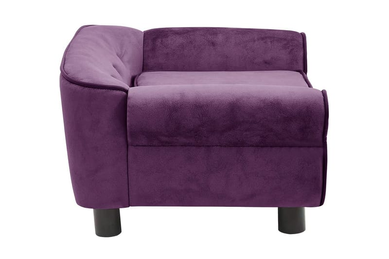 Hundsoffa mörklila 72x45x30 cm plysch - Lila - Möbler - Husdjursmöbler - Hundmöbler - Hundbädd & hundsäng