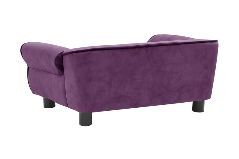 Hundsoffa mörklila 72x45x30 cm plysch - Lila - Möbler - Husdjursmöbler - Hundmöbler - Hundbädd & hundsäng