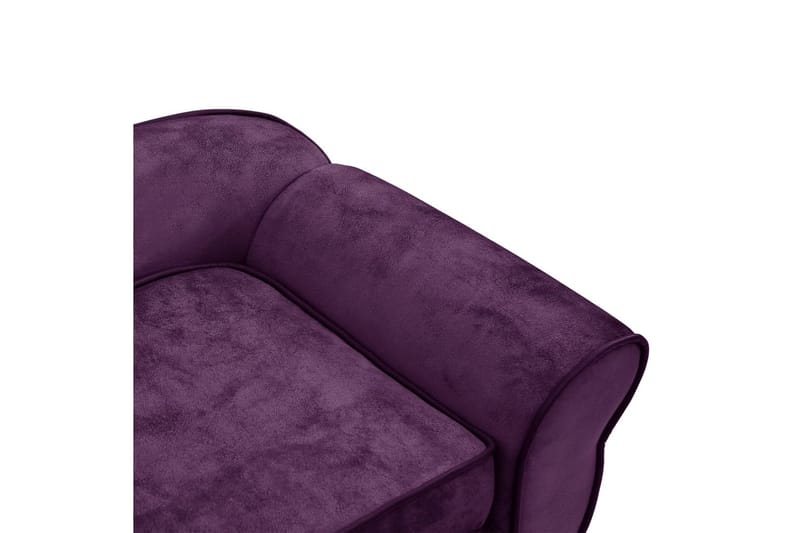 Hundsoffa mörklila 72x45x30 cm plysch - Lila - Möbler - Husdjursmöbler - Hundmöbler - Hundbädd & hundsäng