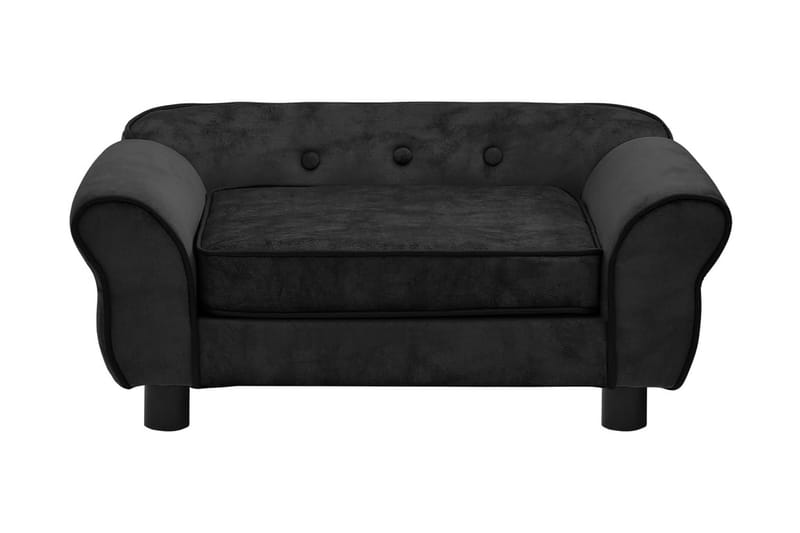 Hundsoffa svart 72x45x30 cm plysch - Svart - Möbler - Husdjursmöbler - Hundmöbler - Hundbädd & hundsäng