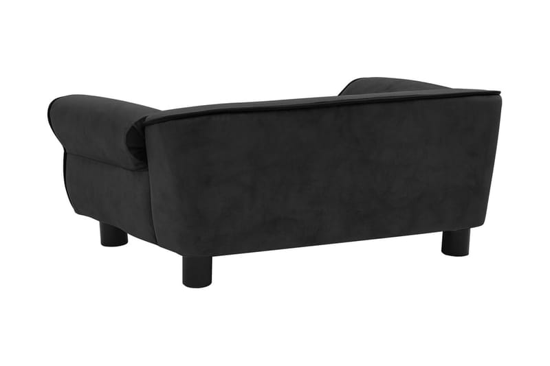 Hundsoffa svart 72x45x30 cm plysch - Svart - Möbler - Husdjursmöbler - Hundmöbler - Hundbädd & hundsäng