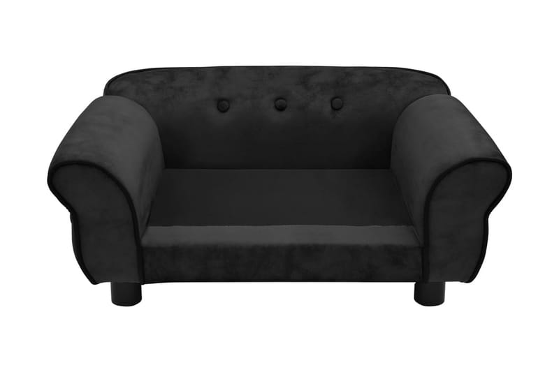 Hundsoffa svart 72x45x30 cm plysch - Svart - Möbler - Husdjursmöbler - Hundmöbler - Hundbädd & hundsäng